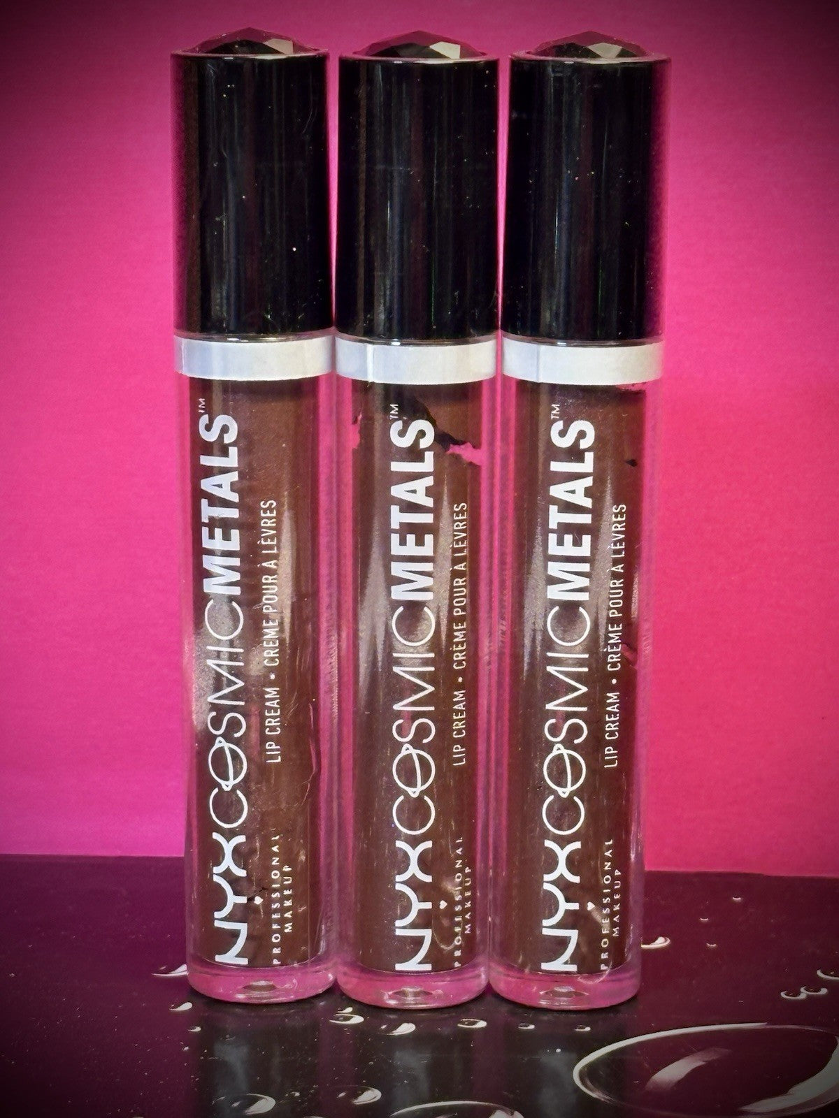 NYX - Cosmic Metals Lip Cream / 3 - Pack / ELITE / CMLC 18