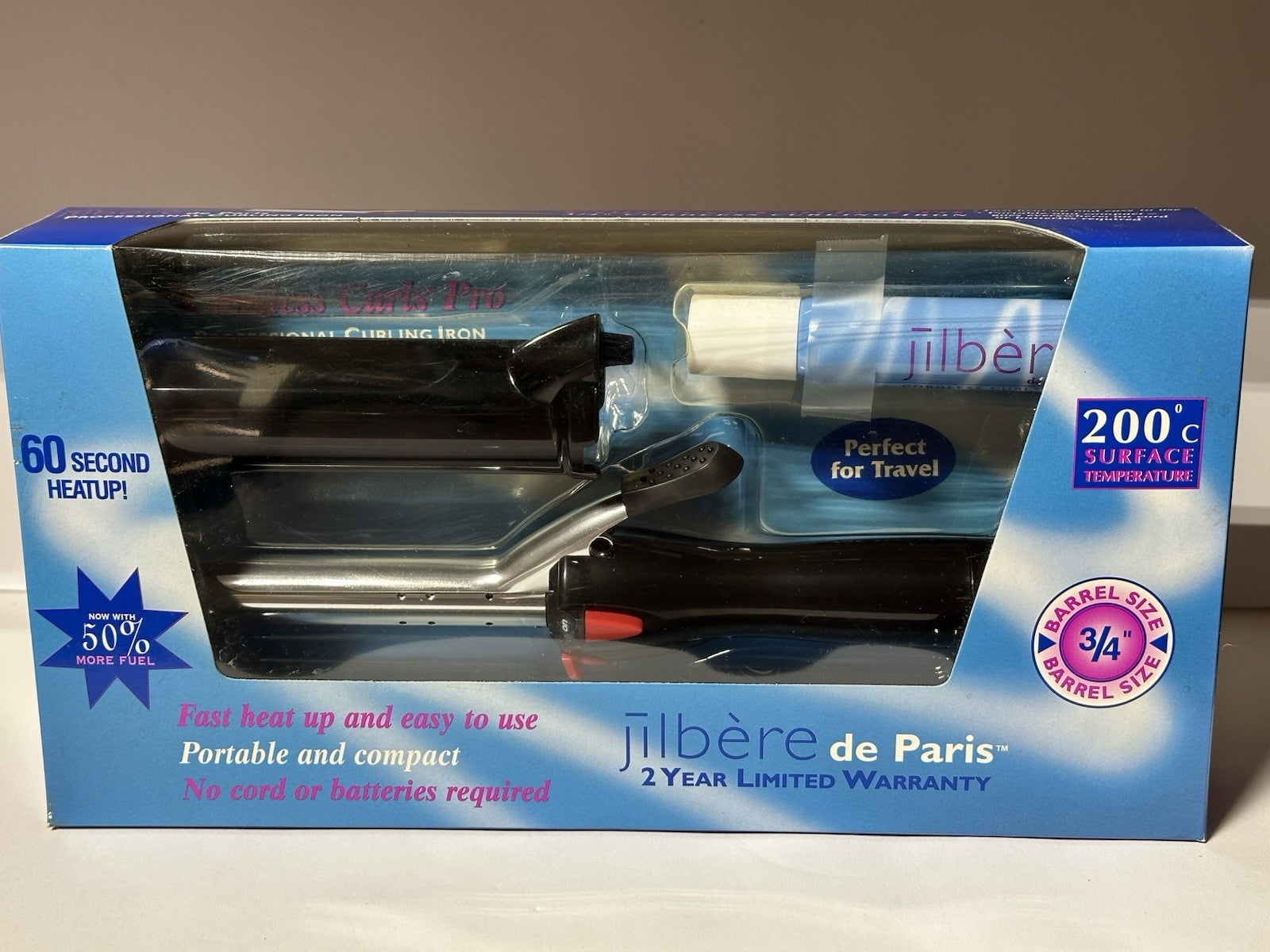 JILBERE DE PARIS - Professional Cordless Curls Pro. 3/4” Model JBCC267