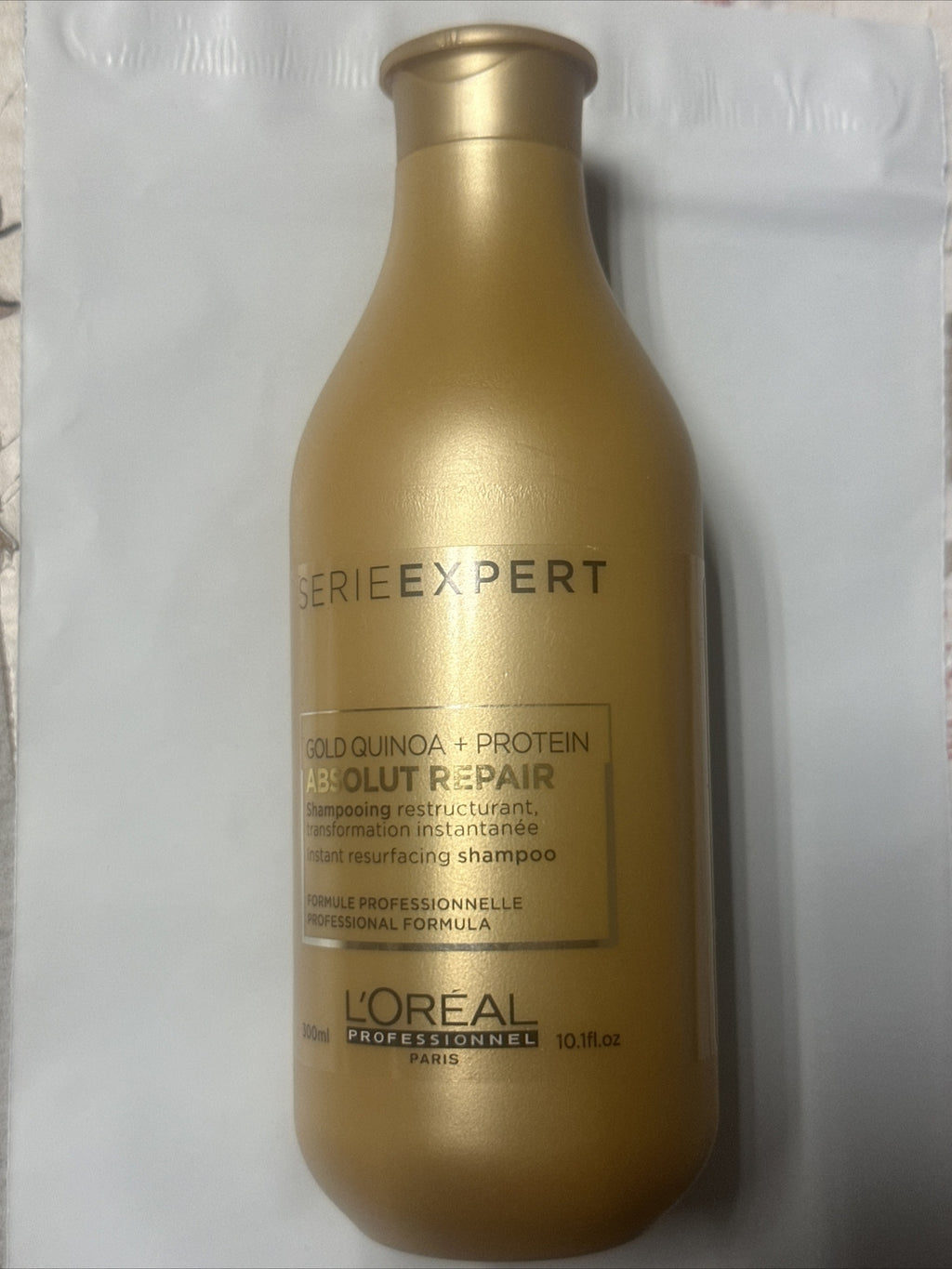 L'Oreal Gold Quinoa+Protein Absolut Repair Resurfacing Shampoo 10.1 oz