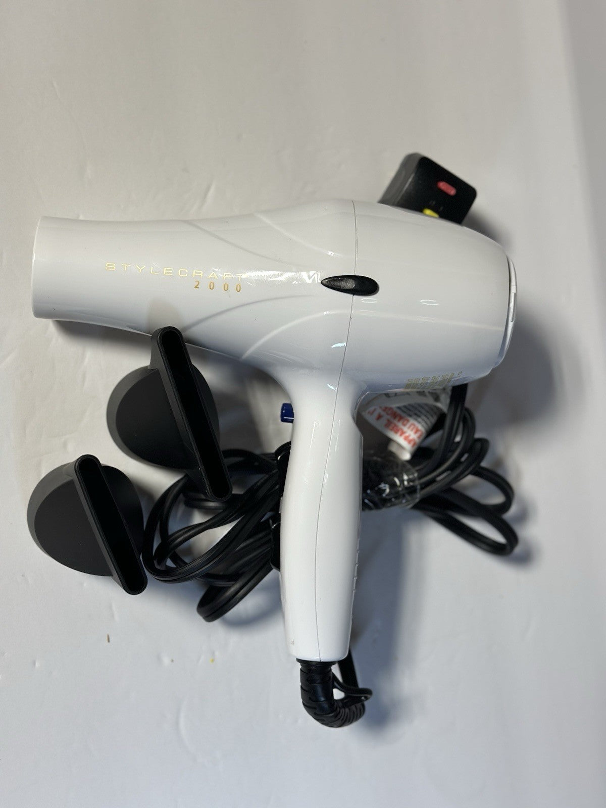 STYLECRAFT- Super Ceramic 2000 / Hair Dryer WHITE / SC2000W / 1875 W