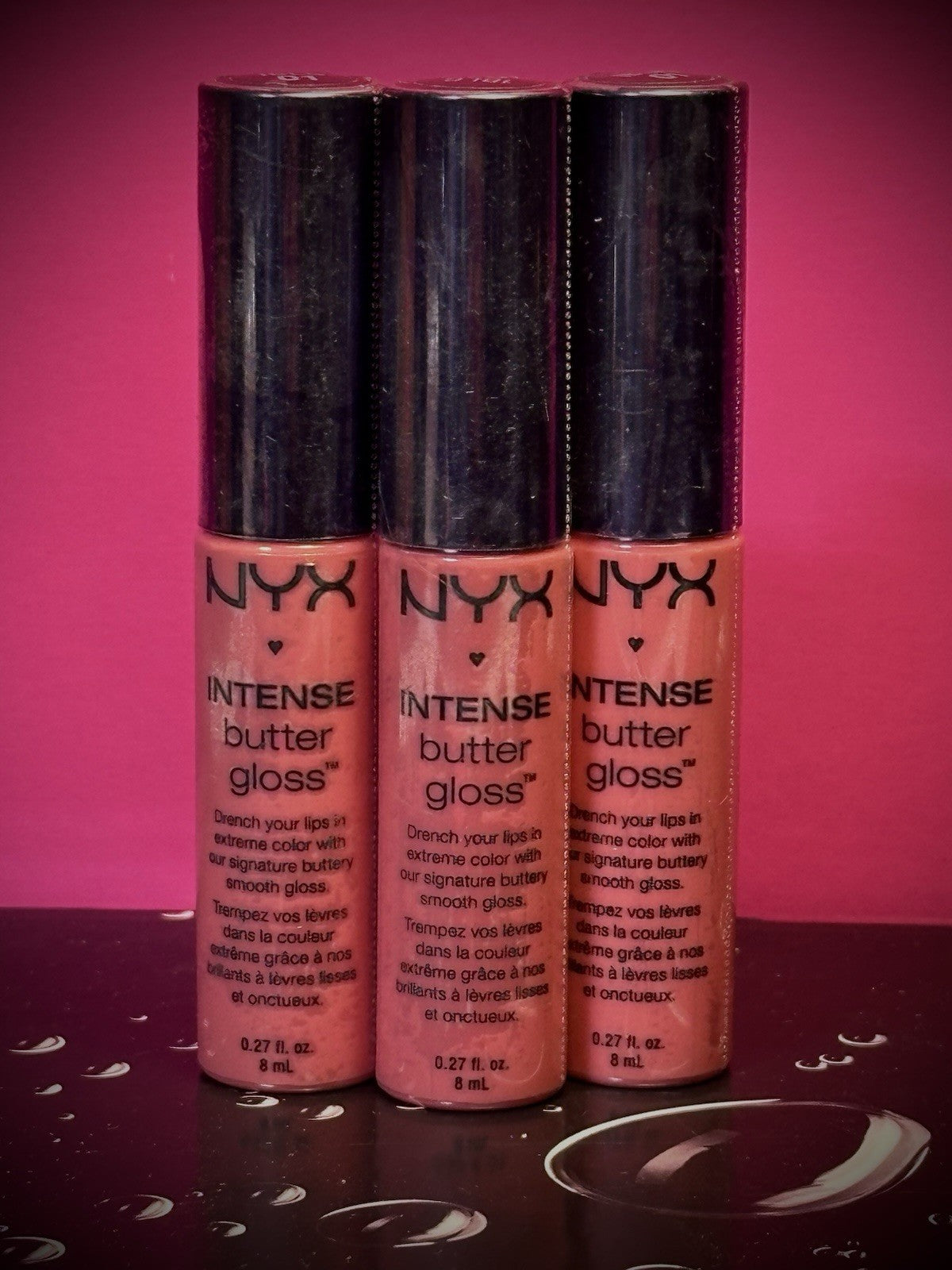 NYX - Intense Butter Gloss / 3 - Pack / NAPOLEON / IBLG 01