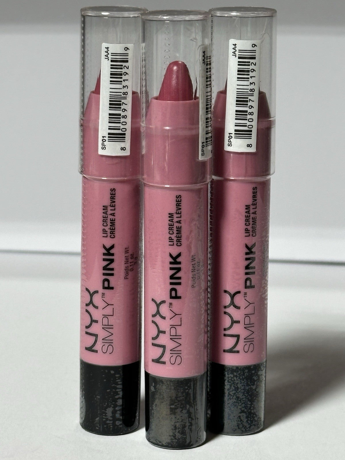NYX - SP01 / Lip Cream FIRST BASE 3-Pack  ( 3x 0.11 Oz. )