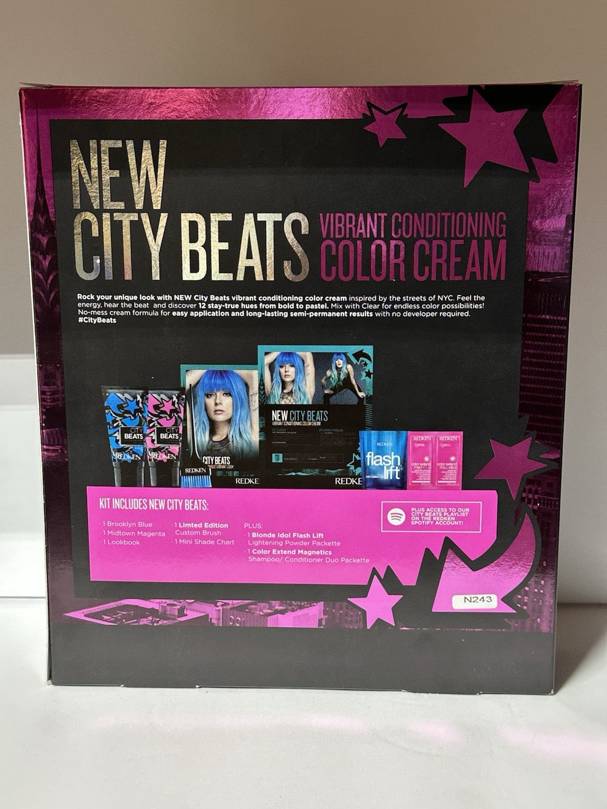 REDKEN - New City Beats / Downtown Look KIT. Brooklyn Blue/Midtown Magenta