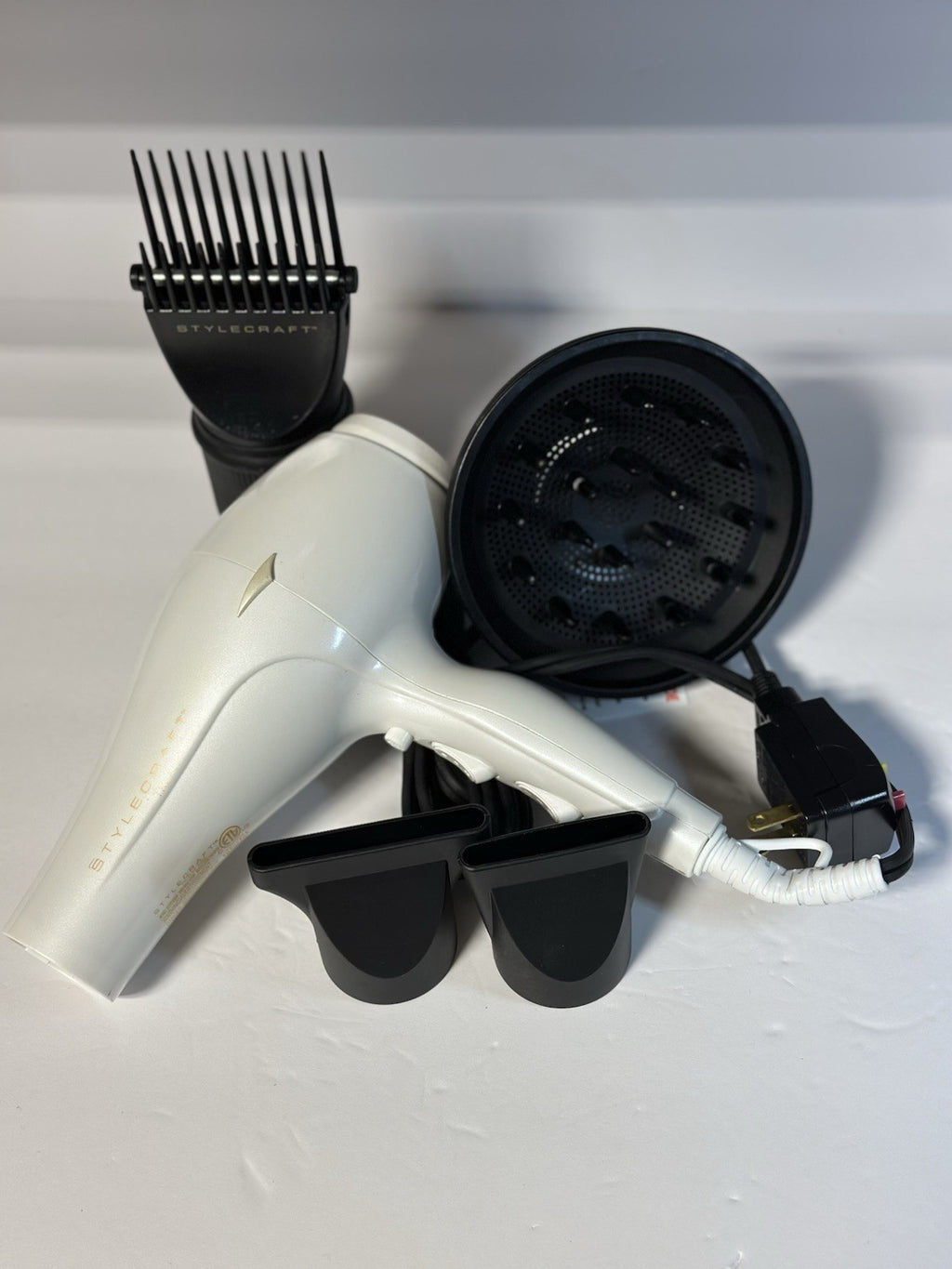 Stylecraft Tri-PLEX 3000 Hair Dryer WHITE - SCTP3000W / 1875 W