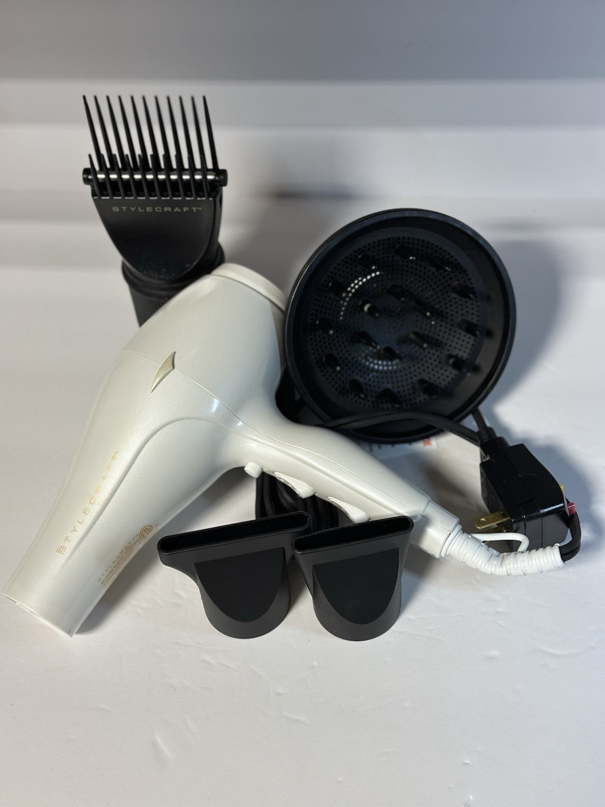 Stylecraft Tri-PLEX 3000 Hair Dryer WHITE - SCTP3000W / 1875 W