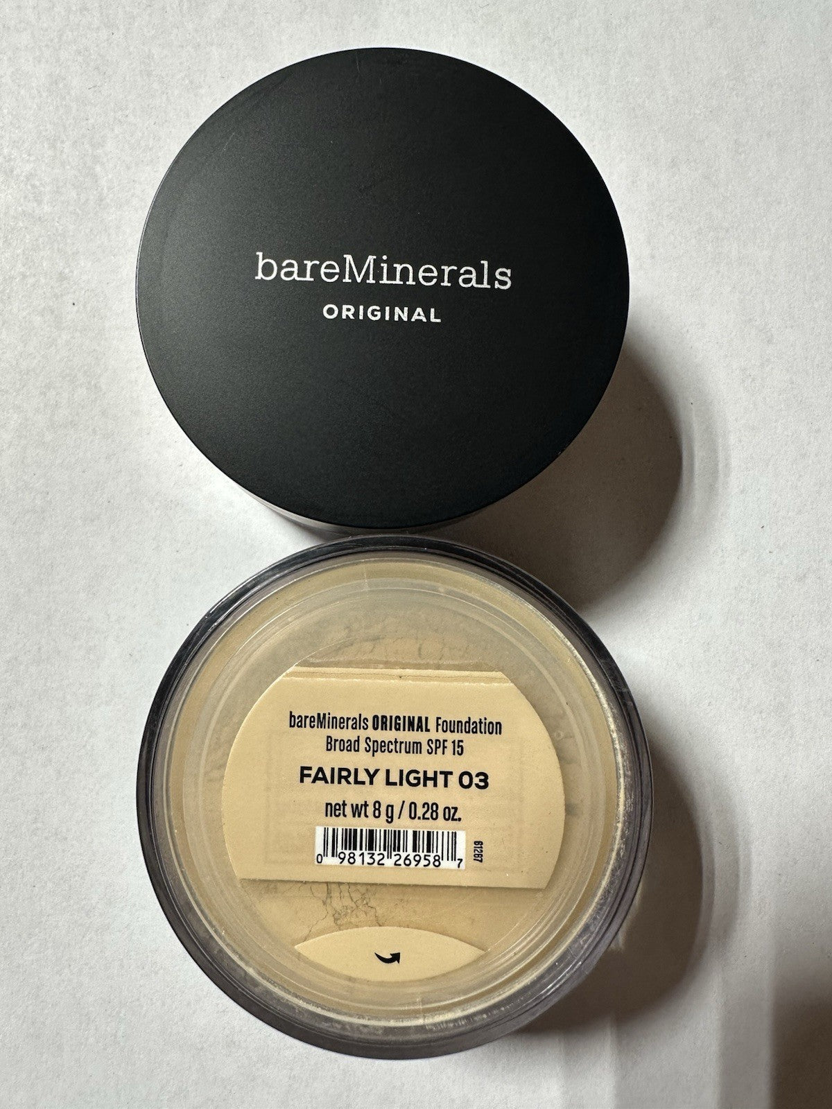 bareMinerals ORGINAL Fundation SPF 15 / Fairly Light 03 W15 (0.28oz.)