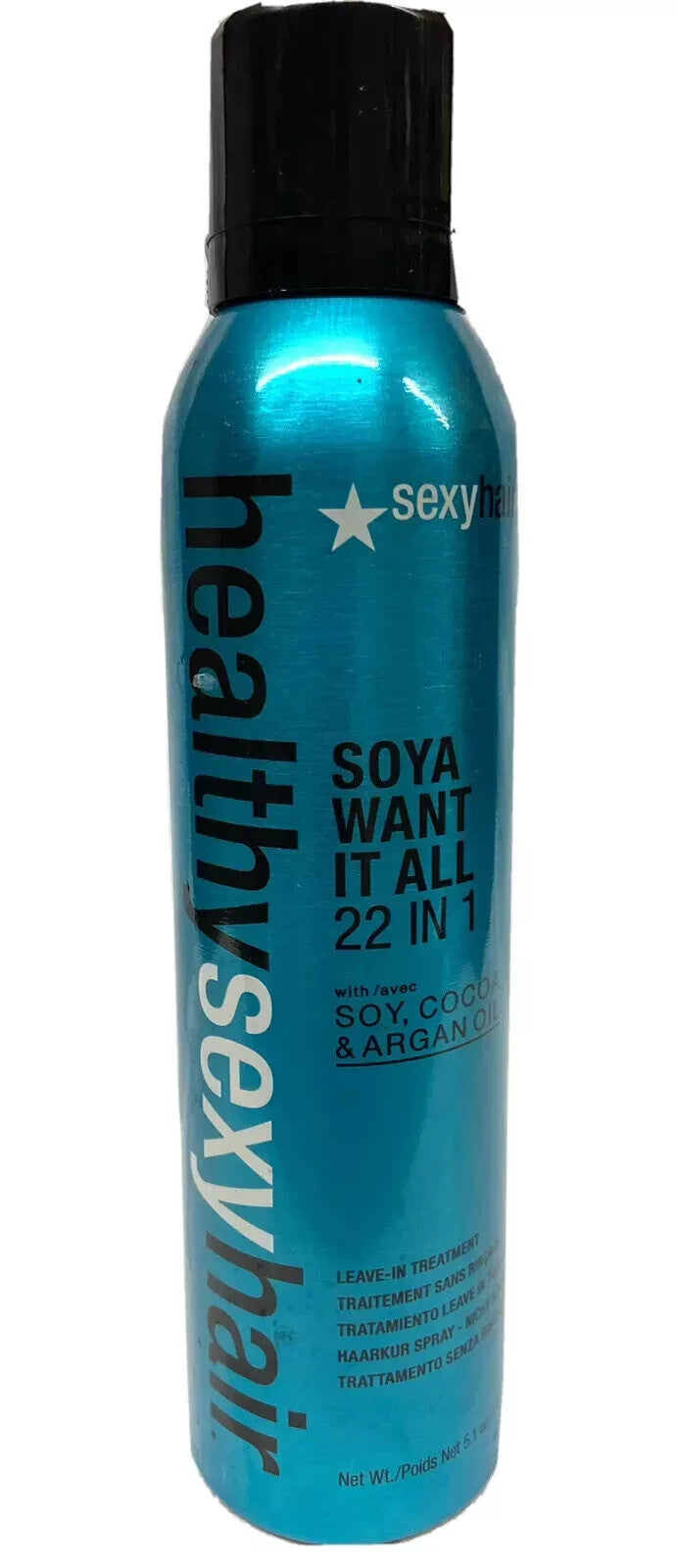 SEXY HAIR Soya Want It All 22 In 1 Leave-In Treatment for Unisex - 5.1 oz