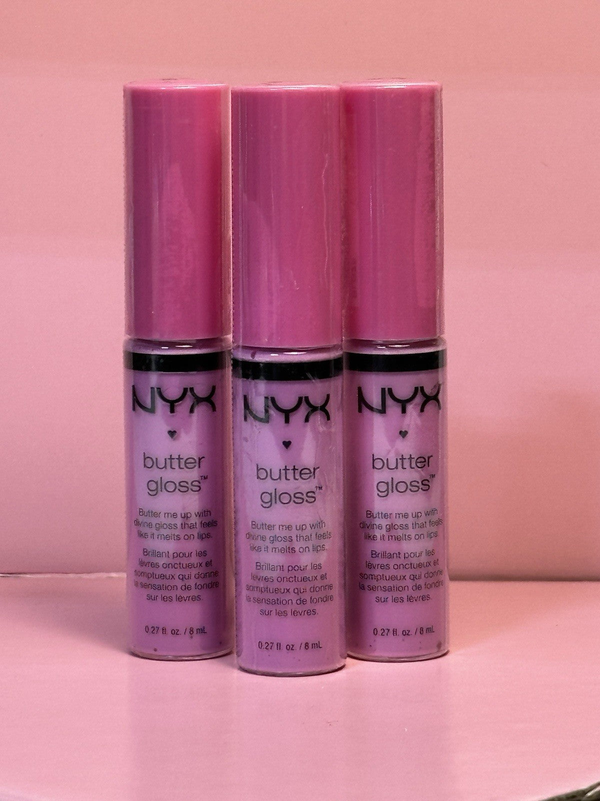 NYX - Butter Gloss 3-Pack / BLG 26 /  Cotton Candy