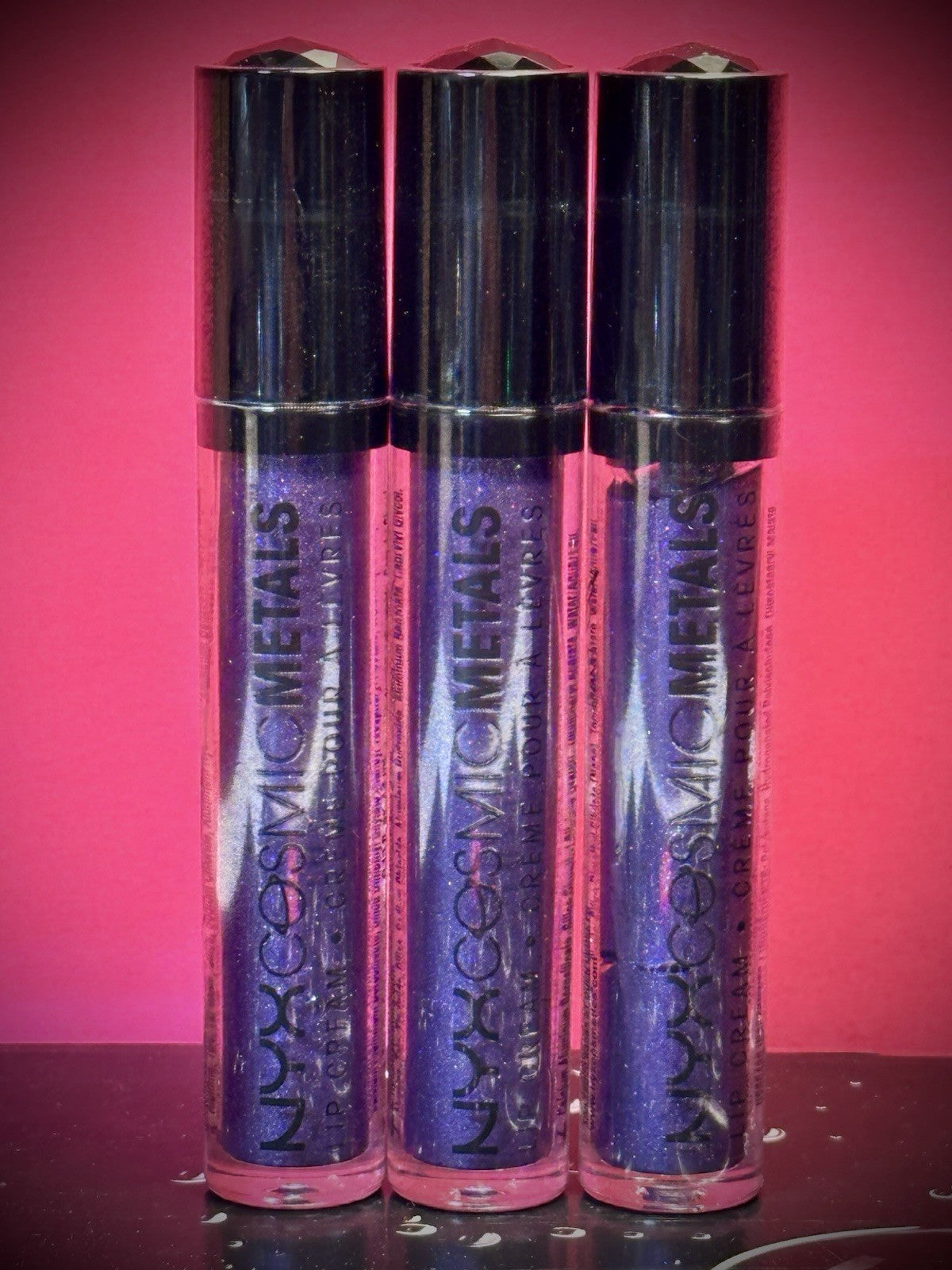 NYX - Cosmic Metals Lip Cream / 3 - Pack /ULTRAVIOLET / CMLC 10