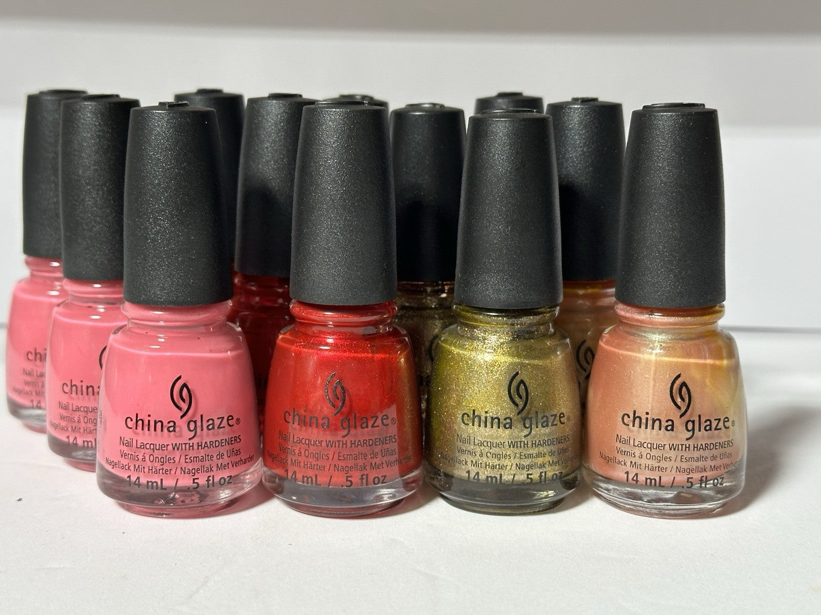 China Glaze - Bundle 12 Pieces Nail Polish ( 12 x 14 mL ) LOT # 3
