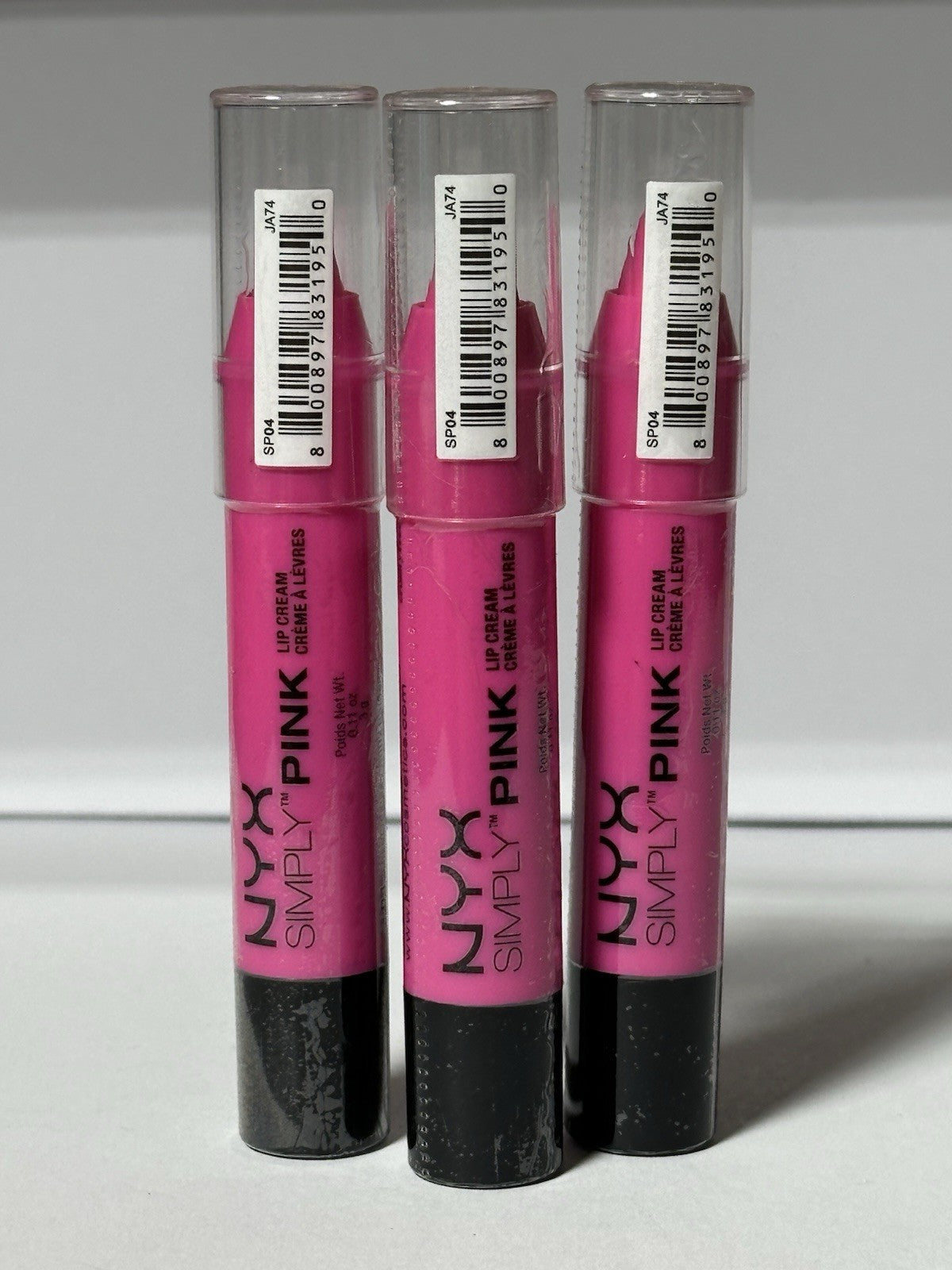 NYX - SP04 / Lip Cream FRENCH KISS 3-Pack  ( 3x 0.11 Oz. )