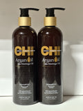 CHI - Arian Oil + Moringa Oil SHAMPOO - 2 - PACK  (2x 12 Fl. Oz.)