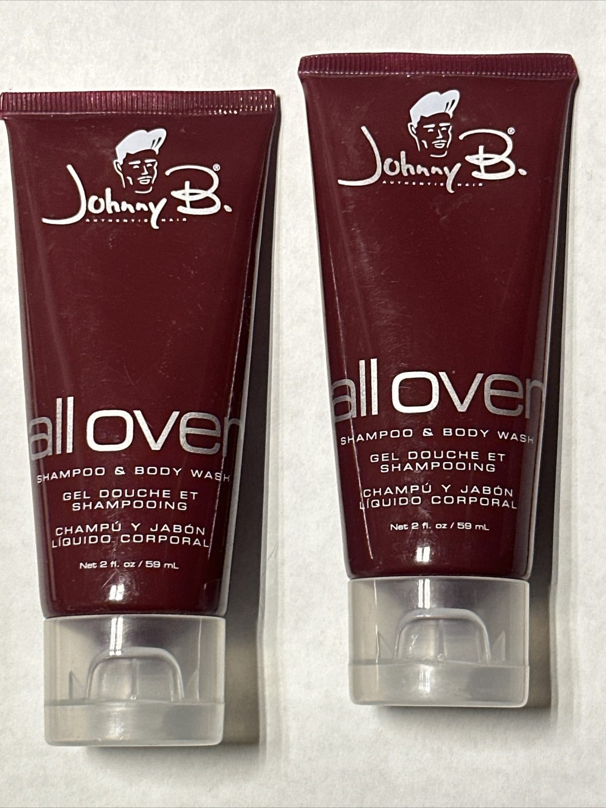 Johnny B Shampoo and Body Wash 2oz (2 Pack)