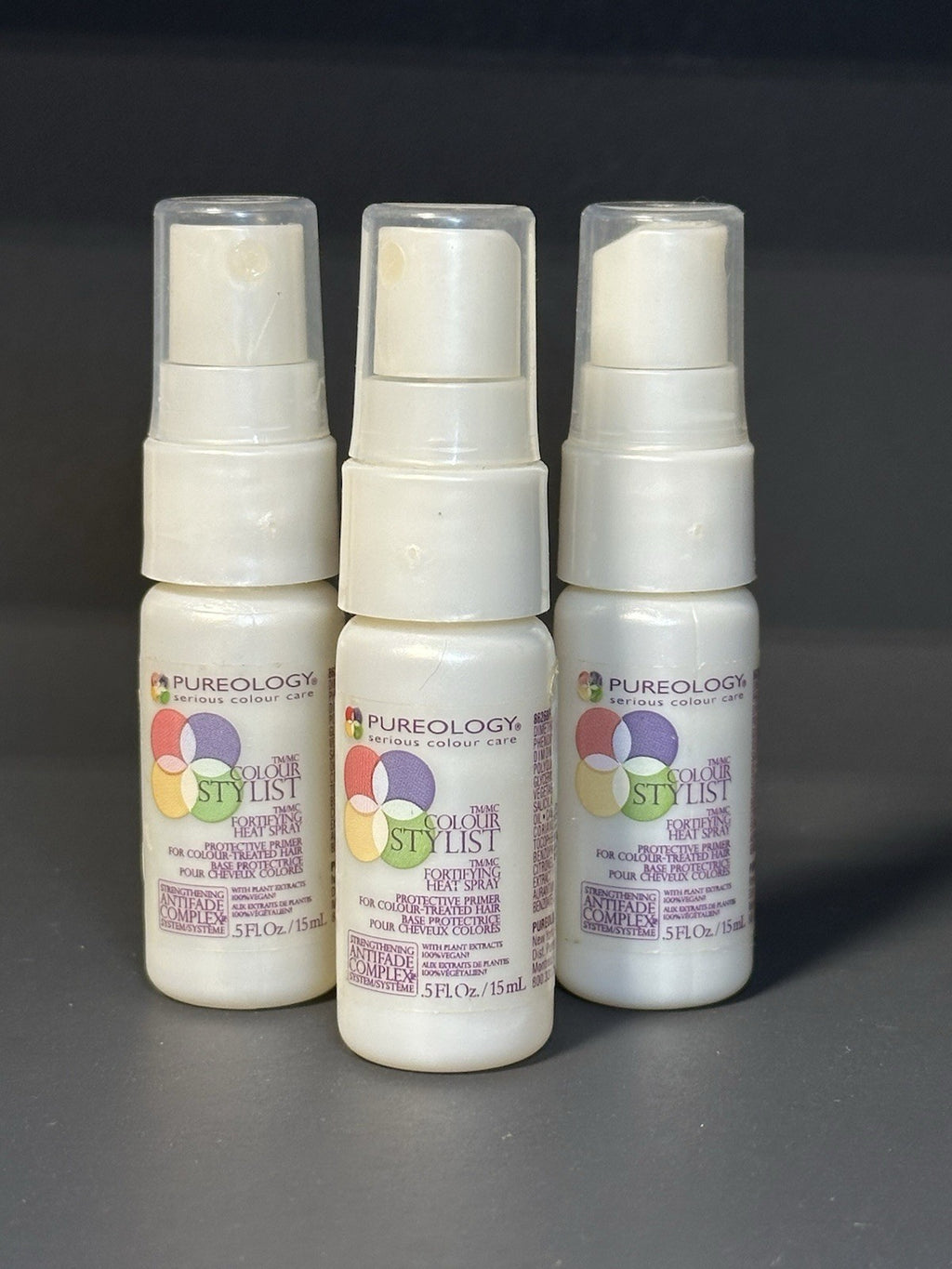 PUREOLOGY - Colour STYLIST. FORTIFYING HEAT SPRAY / 3-Pack( 3x   0.5 Fl. Oz. )