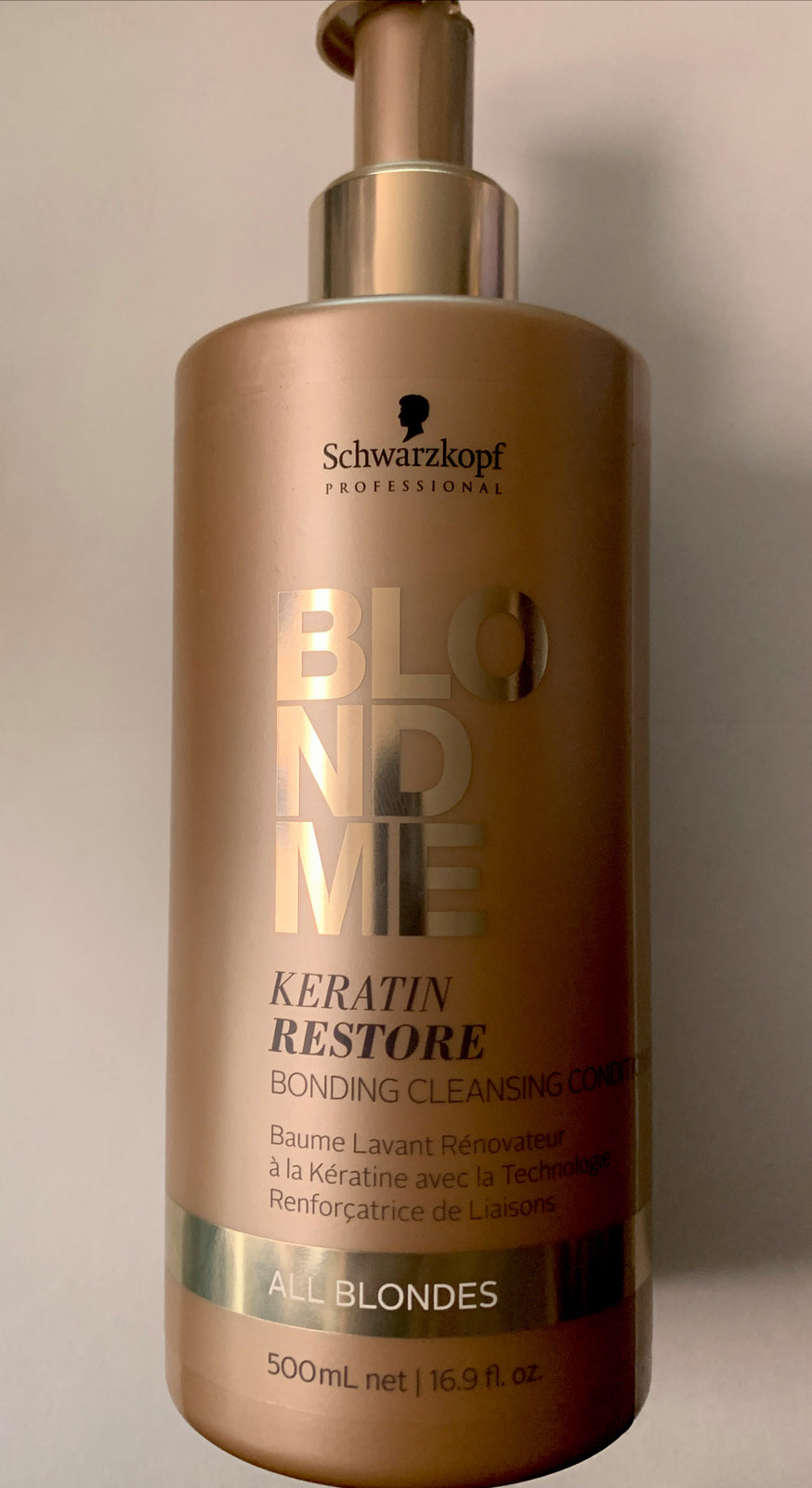 BLONDME Keratin Restore Cleansing Conditioner  All Blondes,16oz(pump is broken)