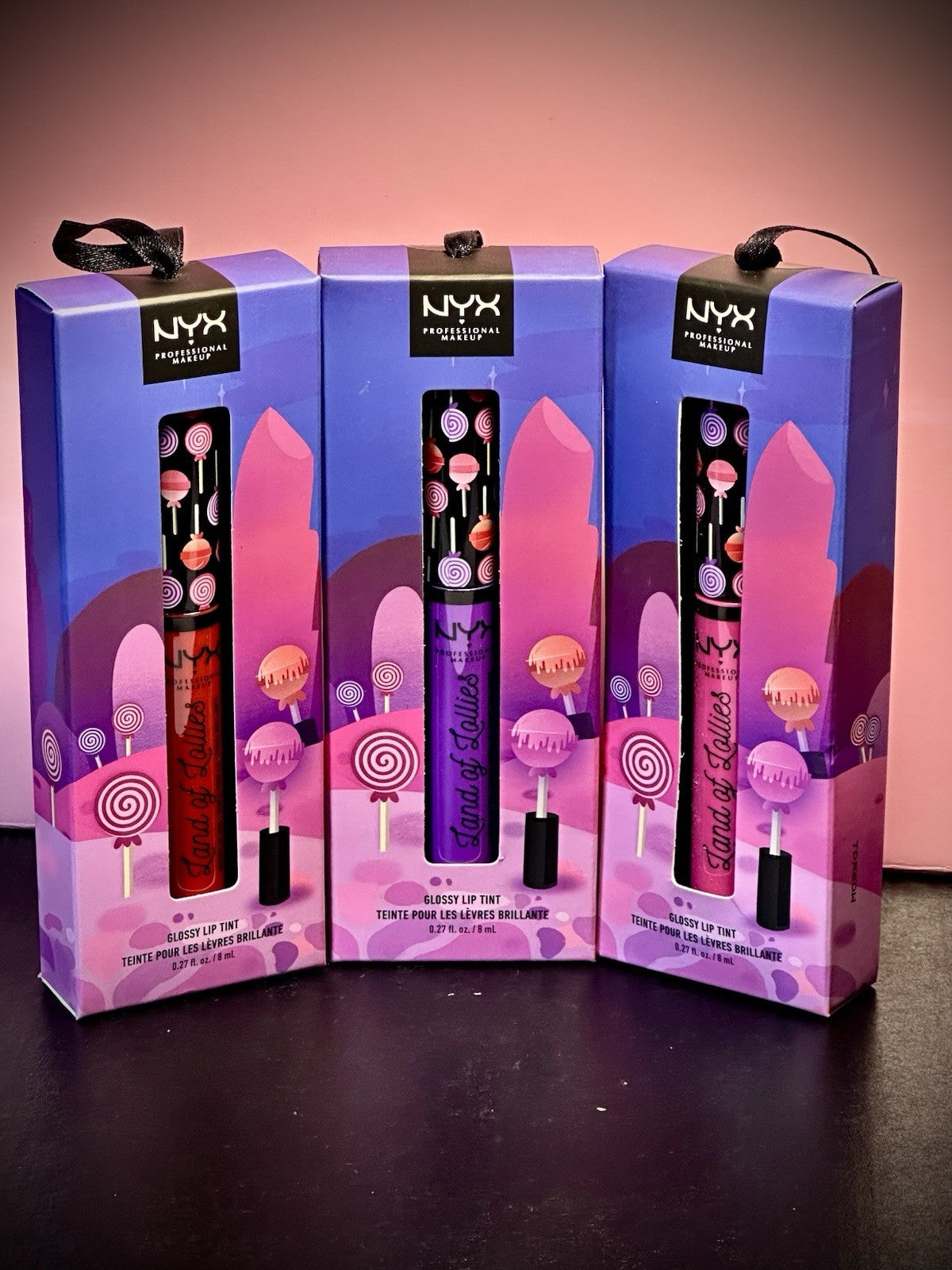 NYX - Glossy Lip Tint BUNDLE / LOLLTO 01, 02, 03.