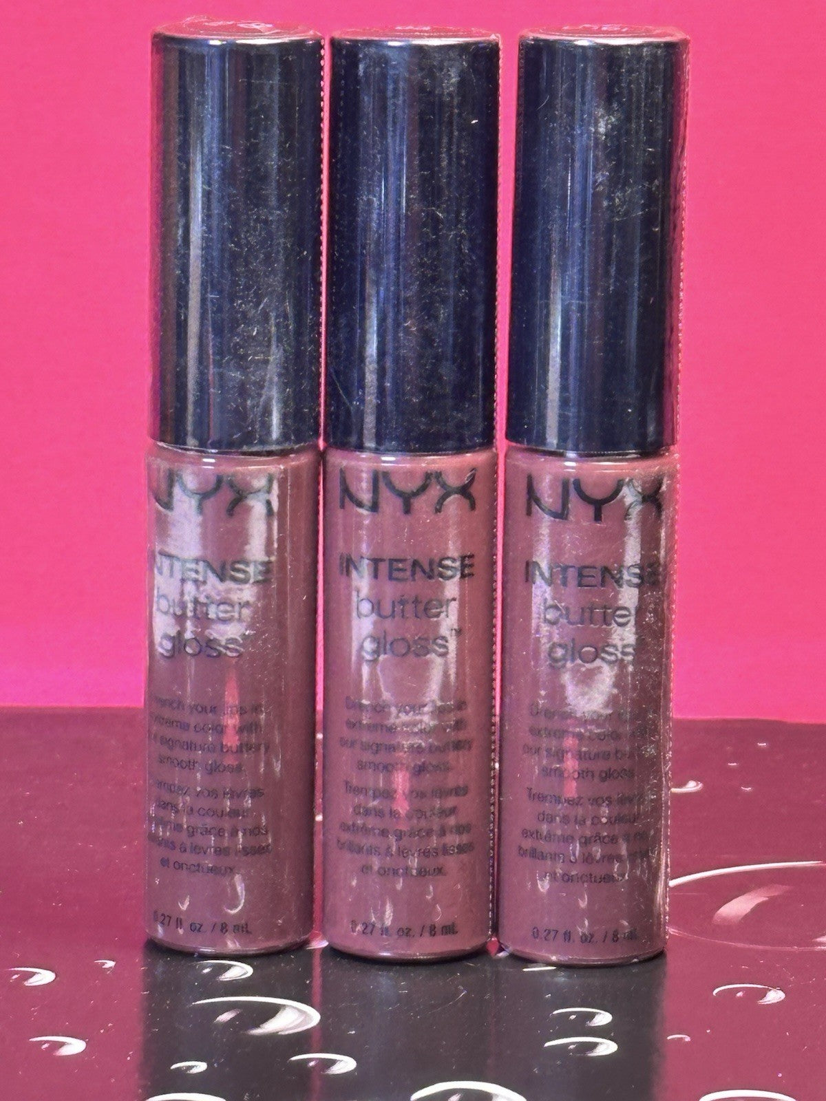 NYX - Intense Butter Gloss / 3 - Pack / Toasted Marshmallow/ IBLG 03