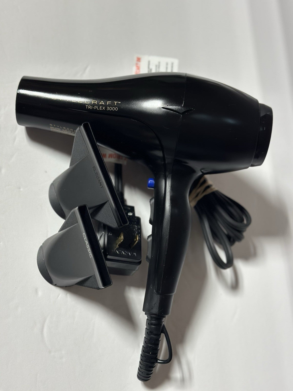 STYLECRAFT - Tri-PLEX 3000 Hair Dryer/ BLACK / SCTP3000B / 1875 W