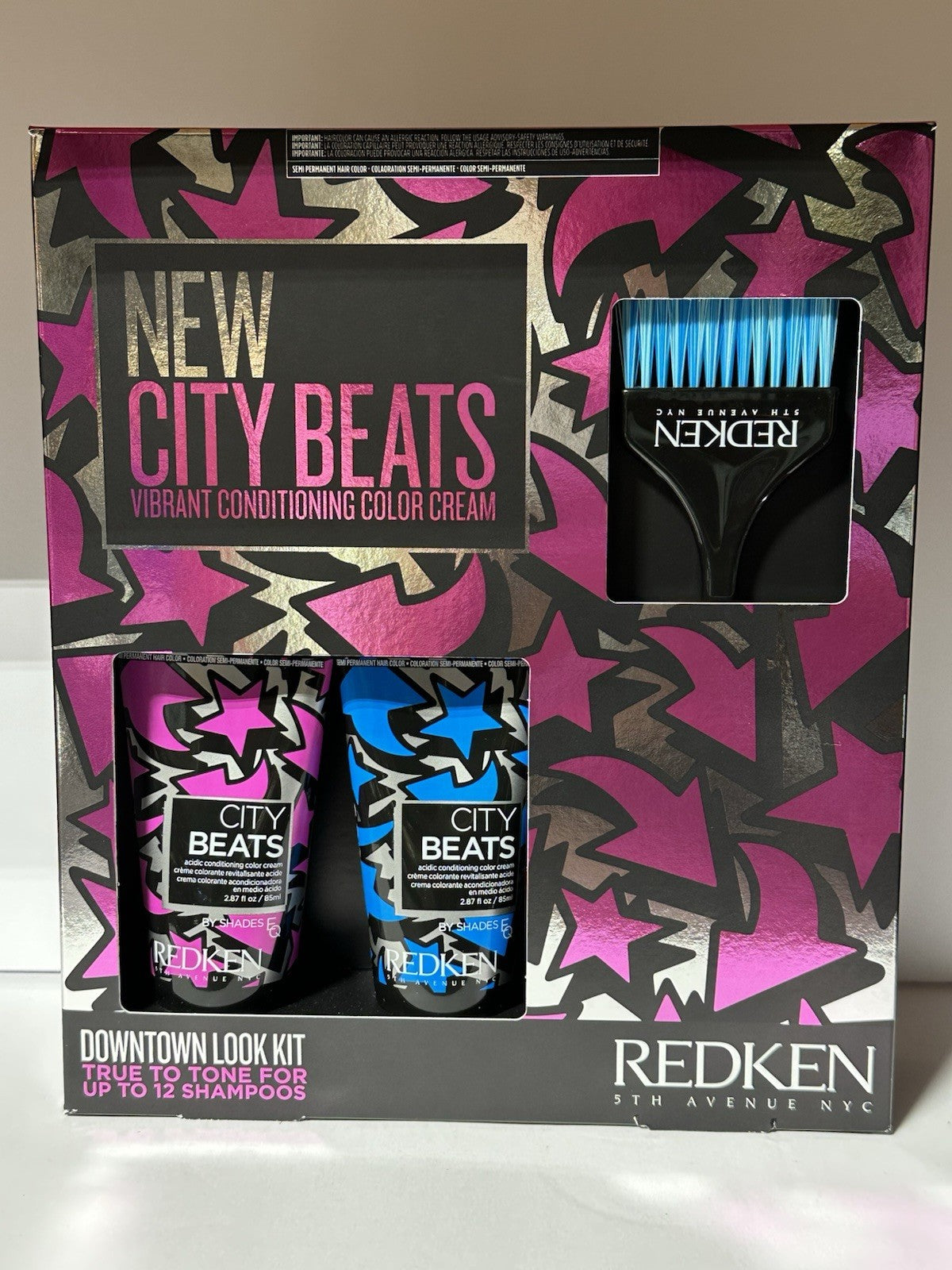 REDKEN - New City Beats / Downtown Look KIT. Brooklyn Blue/Midtown Magenta
