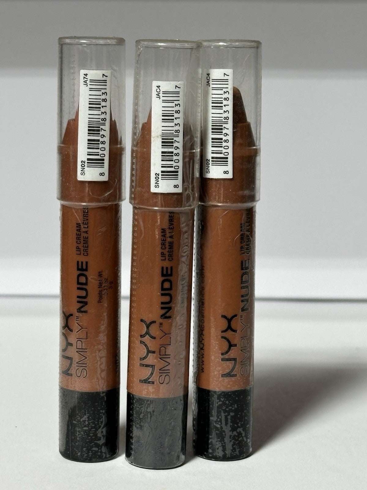 NYX - Lip Cream / NS02 - EXPOSED. 3-Pack ( 3x 0.11 Oz. )