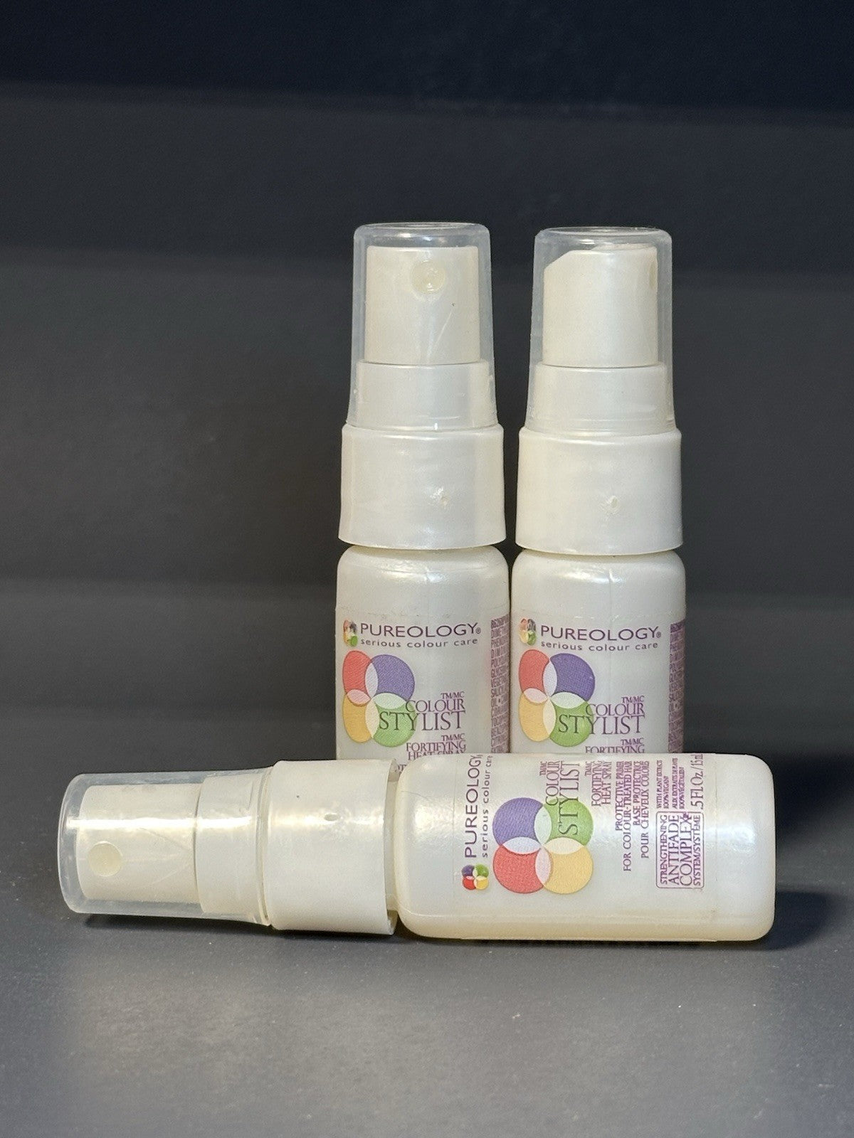 PUREOLOGY - Colour STYLIST. FORTIFYING HEAT SPRAY / 3-Pack( 3x   0.5 Fl. Oz. )