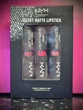 NYX - VELVET MATTE LIPSTICK / 3- Pack / VMLSSET 01