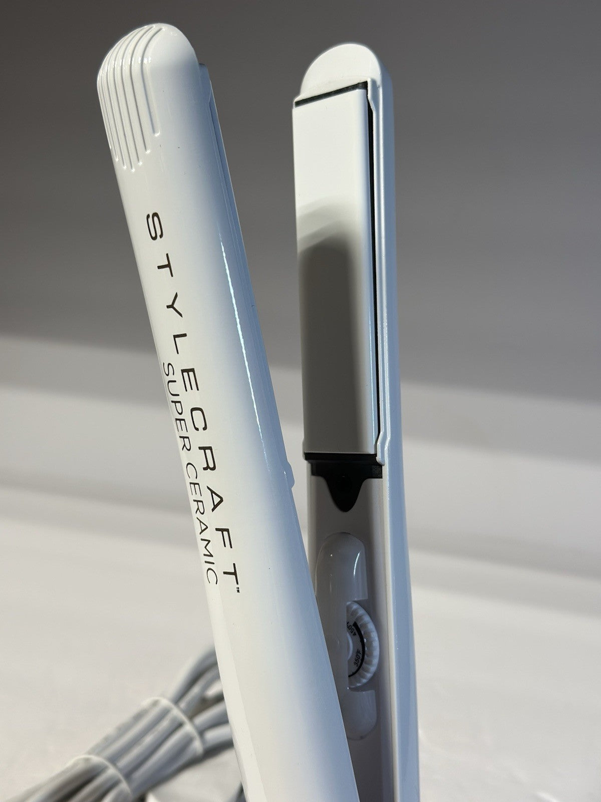 Stylecraft - SUPER CERAMIC Flat Iron 1” / WHITE / SCSC1W