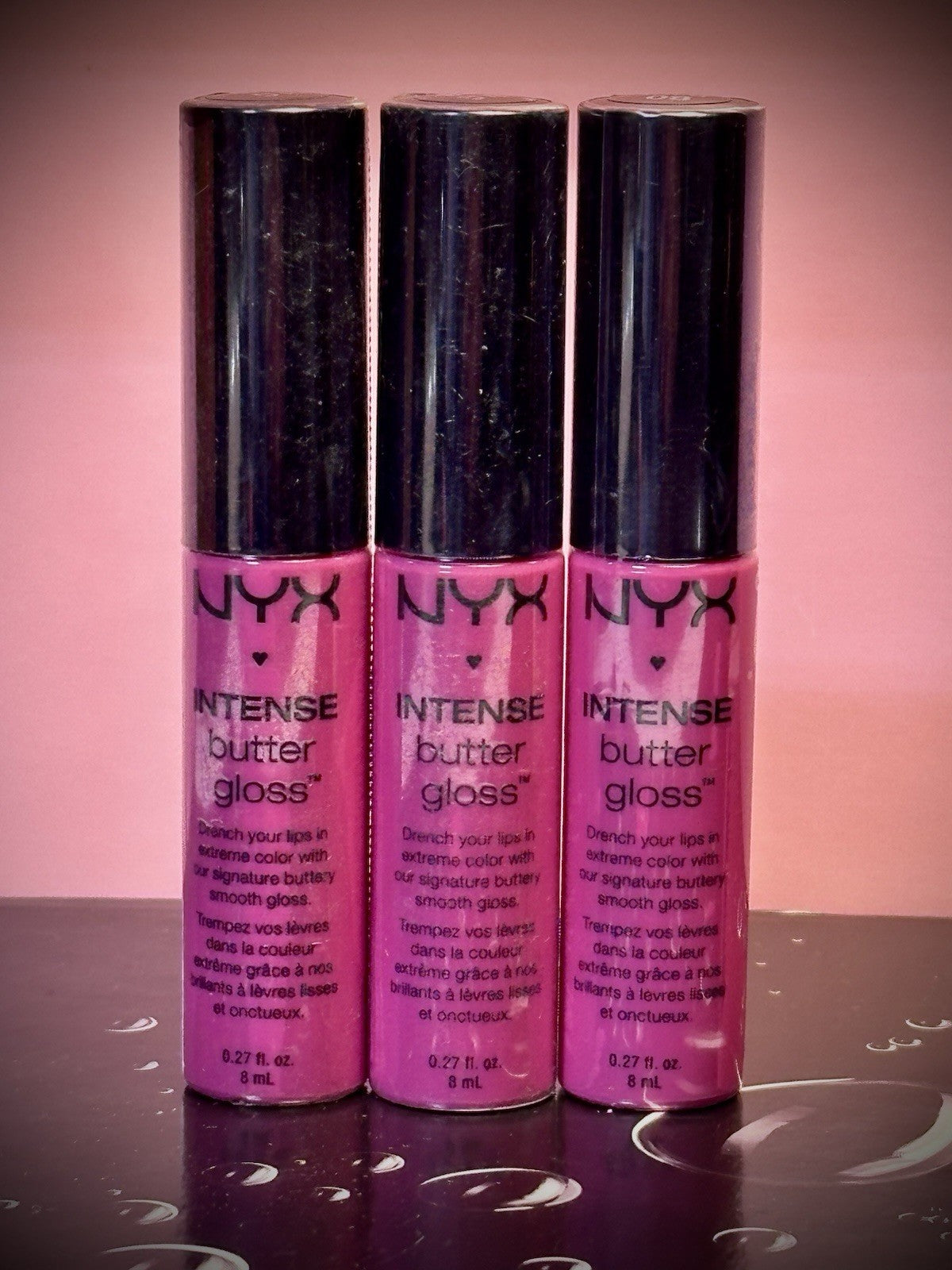 NYX - Intense Butter Gloss / 3 - Pack / FUNNEL DELIGHT / IBLG 08