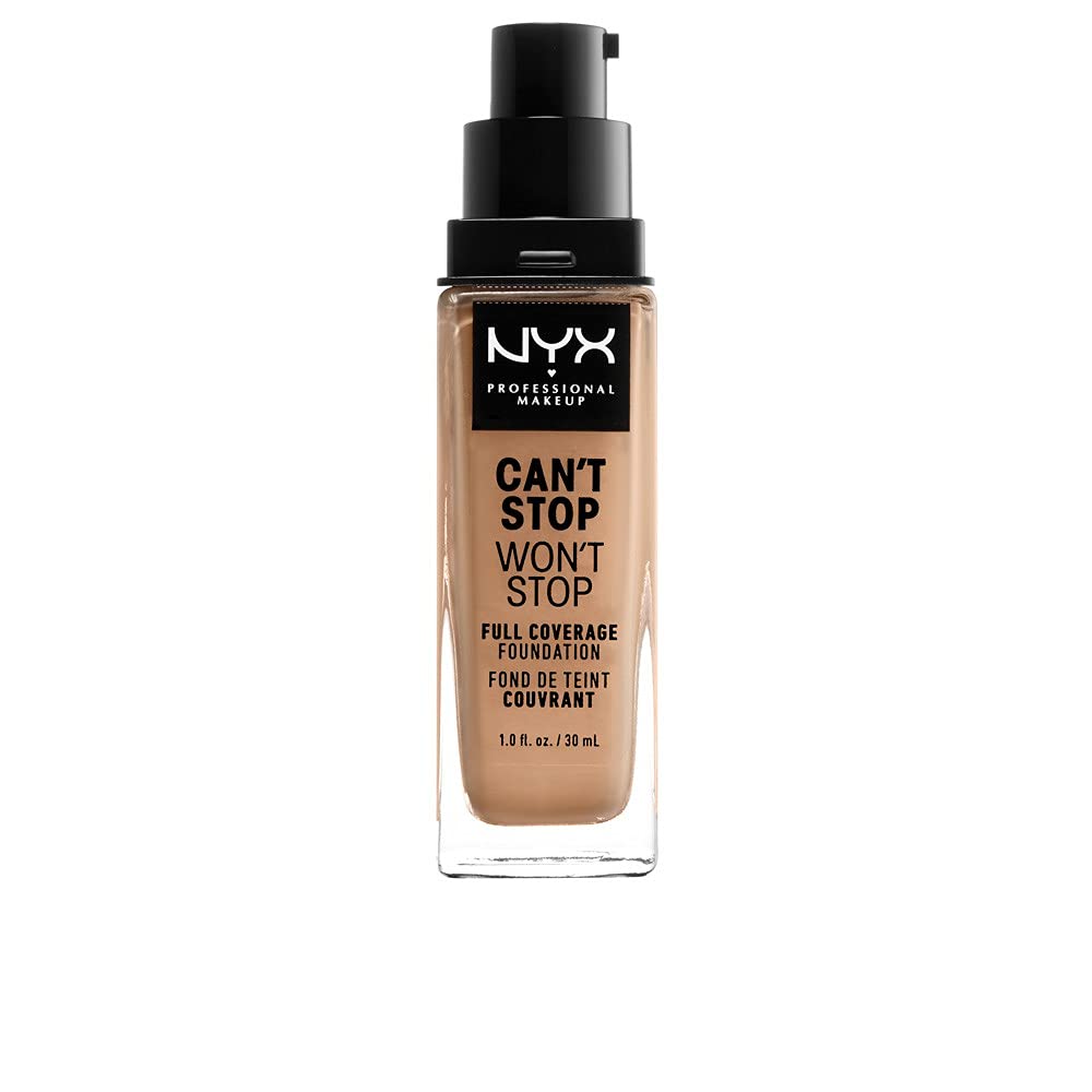 NYX PROFESSIONAL MAKEUP Can't Stop Won't Stop Foundation, 24h Full Coverage Matte Finish - Neutral Buff