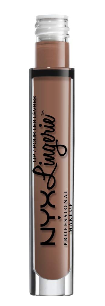 NYX PROFESSIONAL MAKEUP Lip Lingerie Matte Liquid Lipstick - Bedtime Flirt, Red Toned Pink