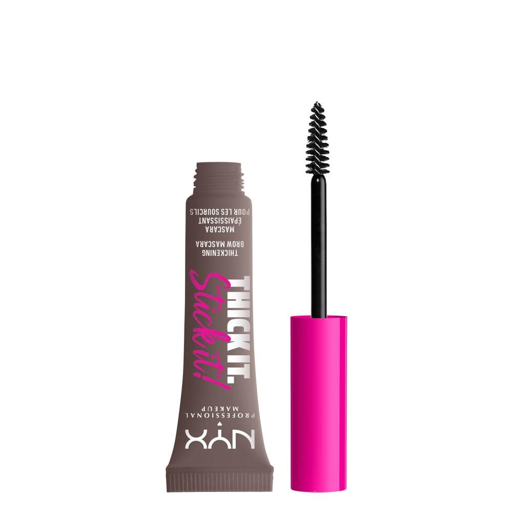 NYX PROFESSIONAL MAKEUP Thick It Stick Thickening Brow Mascara Eyebrow Gel - brown hair with undertones