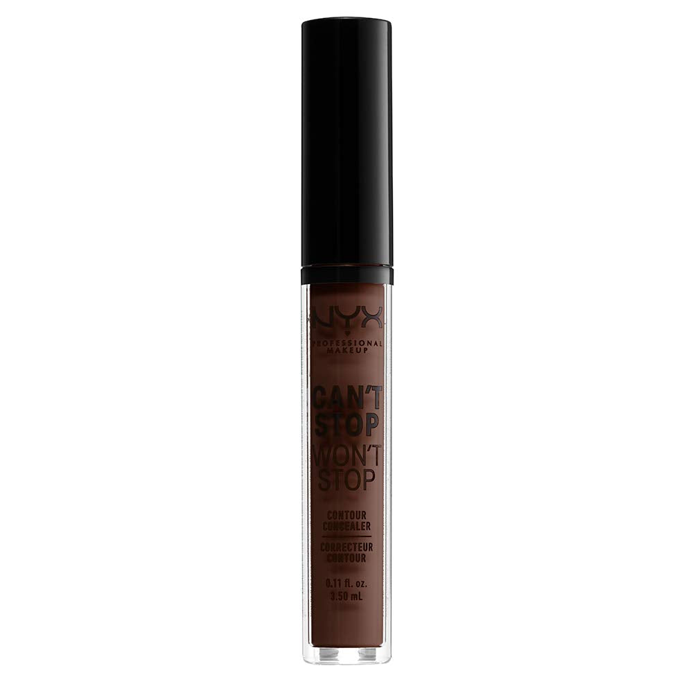 NYX PROFESSIONAL MAKEUP Can't Stop Won't Stop Contour Concealer, 24h Full Coverage Matte Finish - Deep Espresso