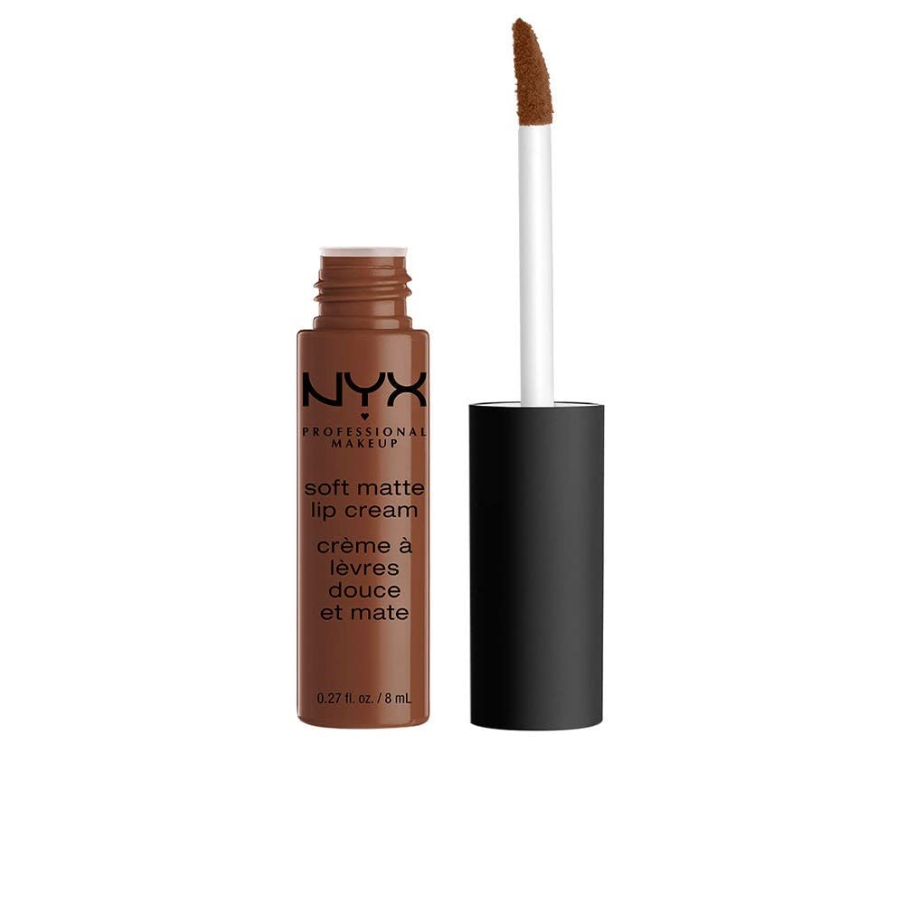 NYX PROFESSIONAL MAKEUP Soft Matte Lip Cream, Lightweight Liquid Lipstick - Dubai (Medium Cool Brown)