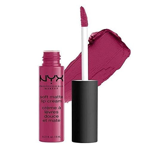 NYX PROFESSIONAL MAKEUP Soft Matte Lip Cream, Lightweight Liquid Lipstick - Amsterdam (Pure Red)
