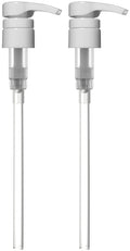 Bar5F Shampoo & Conditioner Pumps for 1 L / 33.8 oz Bottles | Fits 1? Neck | Replacement Pump Top for Soap, Lotion & Body Wash (2-Pack White (Jet))