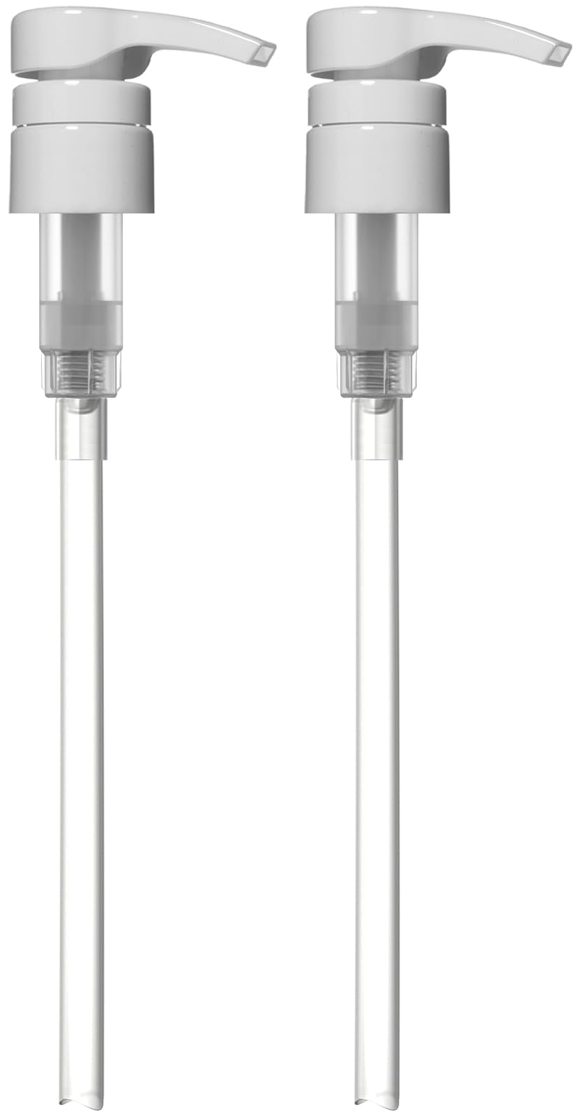 Bar5F Shampoo & Conditioner Pumps for 1 L / 33.8 oz Bottles | Fits 1? Neck | Replacement Pump Top for Soap, Lotion & Body Wash (2-Pack White (Jet))