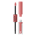 NYX Professional Makeup Shine Loud, Long-Lasting Liquid Lipstick with Clear Lip Gloss - Cash Flow (Light Dusty Rose)