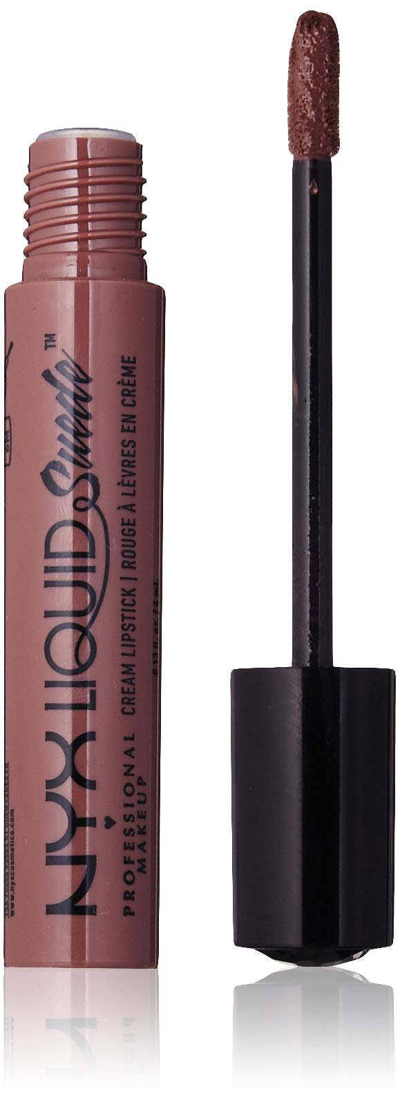 NYX PROFESSIONAL MAKEUP Liquid Suede Cream Lipstick - Cherry Skies, Deep Wine Red