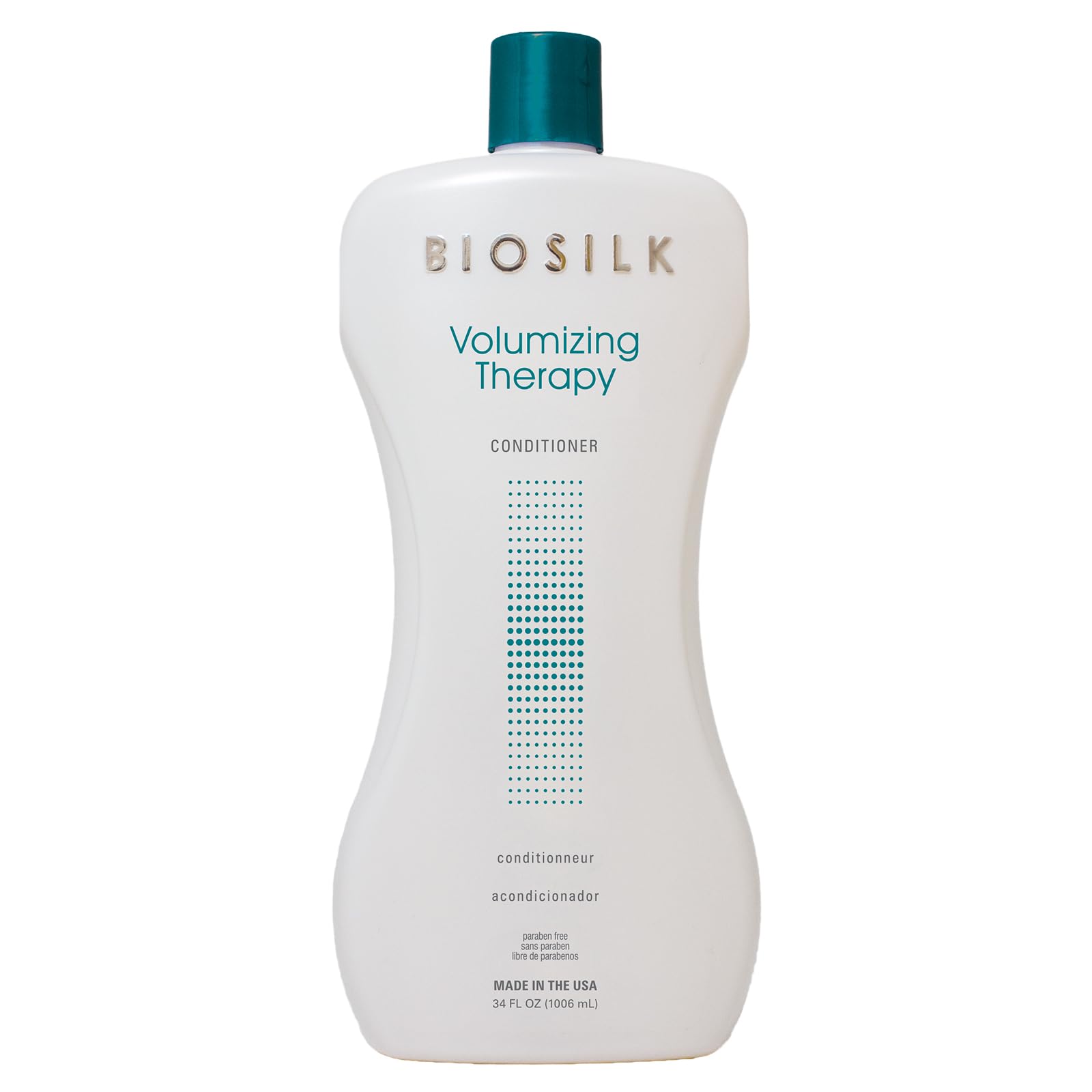 BioSilk Volumizing Therapy Conditioner, Adds Volume & Body While Moisturizing & Conditioning Hair, Sulfate, Paraben & Cruelty-Free, 34 Oz