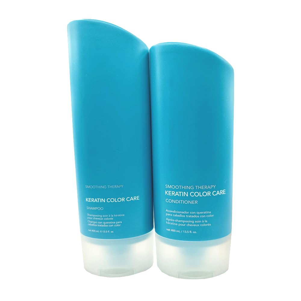 Generic Keratin Color Care Shampoo and Conditioner DUO 13.5 Fl.oz Each, Blue