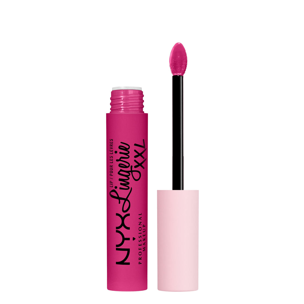 NYX PROFESSIONAL MAKEUP Lip Lingerie XXL Matte Liquid Lipstick - Pink Hit (Cool Toned Hot Pink)