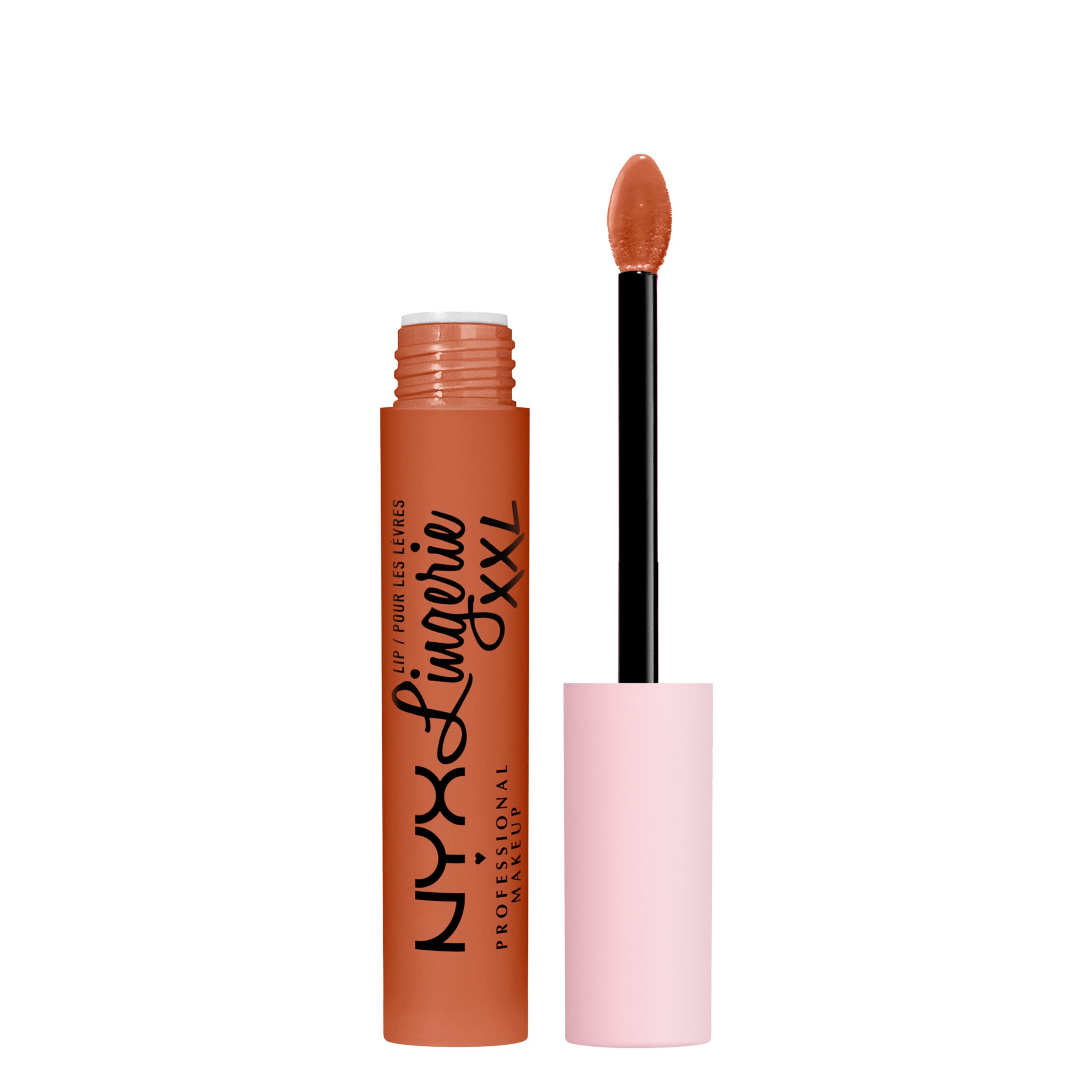 NYX PROFESSIONAL MAKEUP Lip Lingerie XXL Matte Liquid Lipstick - Gettin Caliente (Bright Red Orange)