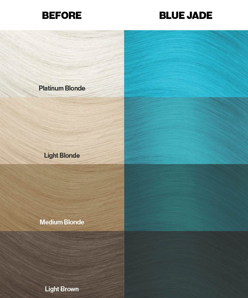 Crazy Color Crazy Color Salon Pro Semi Permanent Hair Color - 67 Blue Jade Hair Color Women 5.07 oz