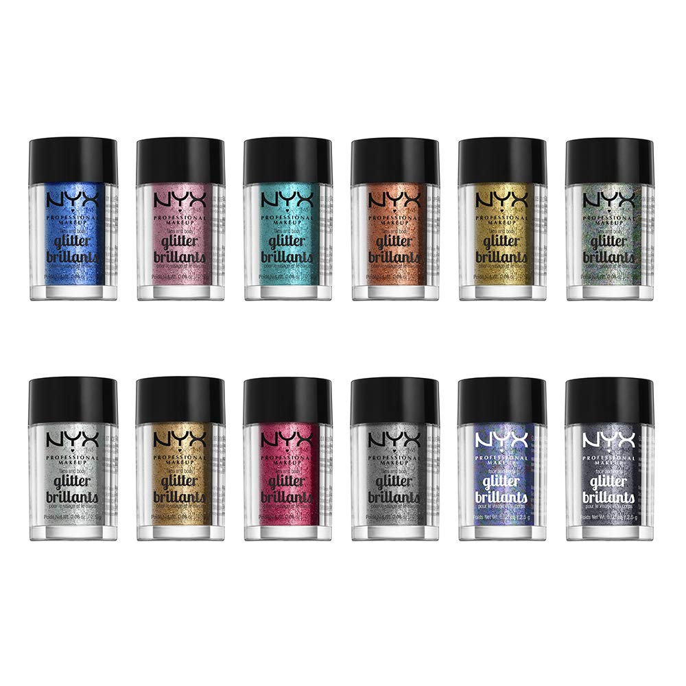 NYX PROFESSIONAL MAKEUP Face & Body Glitter, Bronze