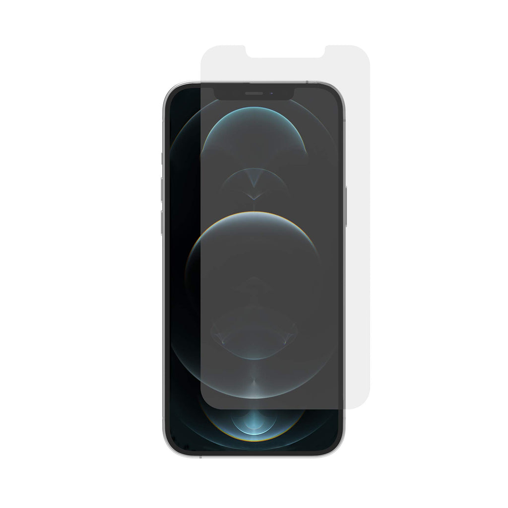 GoTo Tempered Glass Screen Protector for Apple iPhone 12 Pro Max Cell Phone, Crack and Scratch Protection with Easy Install Tray For Bubble Free Application, Case Friendly