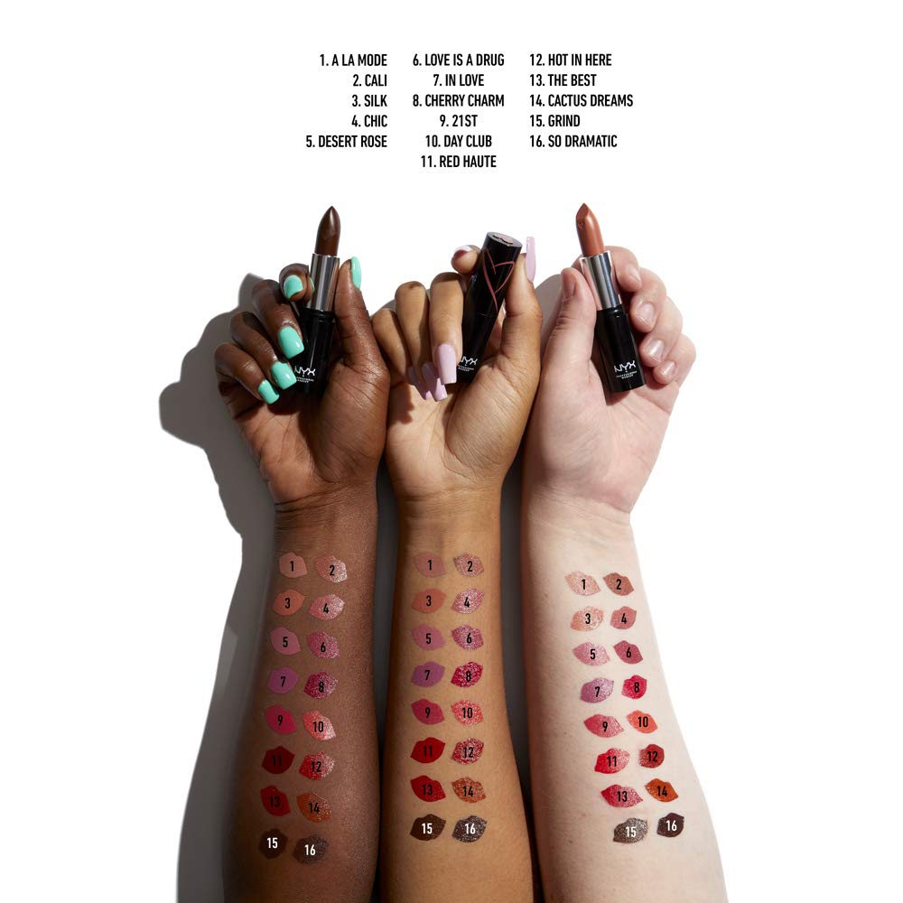 NYX PROFESSIONAL MAKEUP Shout Loud Satin Lipstick, Infused With Shea Butter - A La Mode (Yellow Nude)
