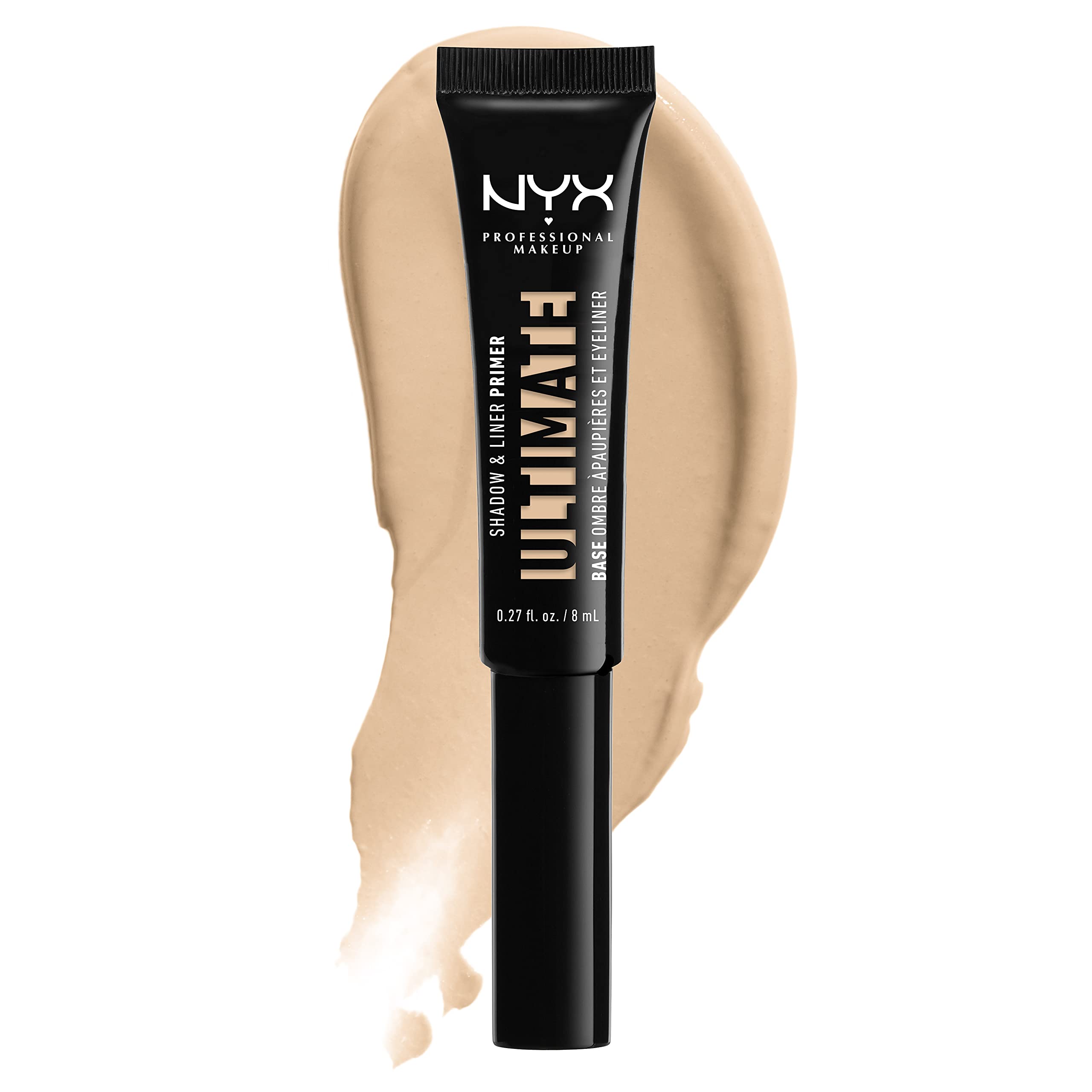 NYX PROFESSIONAL MAKEUP Ultimate Shadow & Liner Primer, Medium Deep + Epic Ink Liner, Black (2-Pack Bundle)