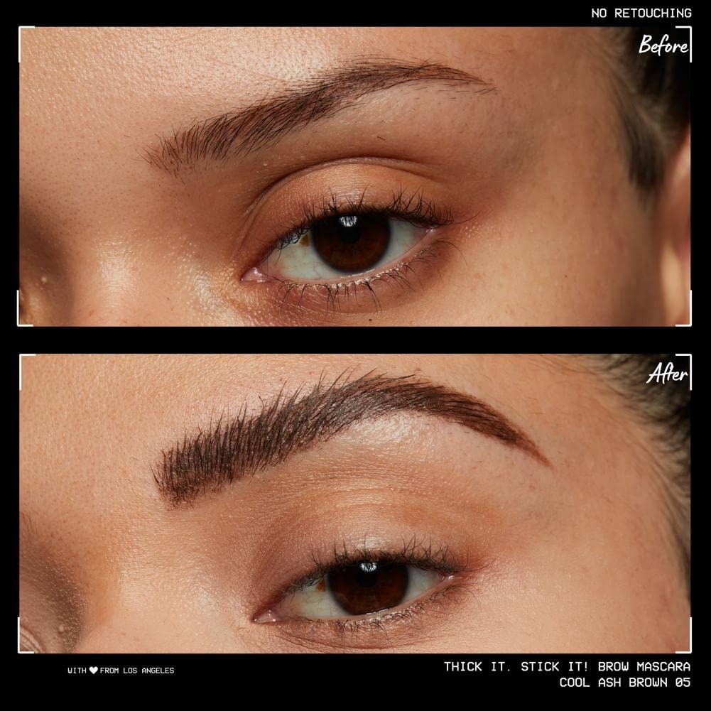 NYX PROFESSIONAL MAKEUP Thick It Stick Thickening Brow Mascara Eyebrow Gel - brown hair with undertones