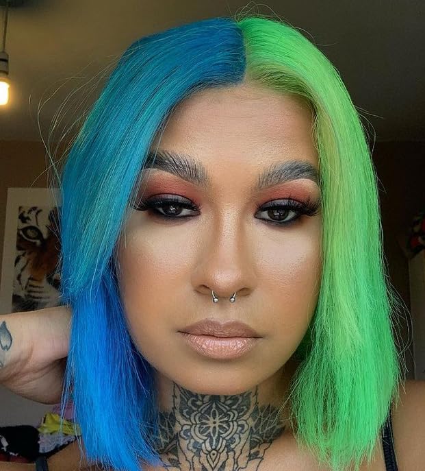 Crazy Color Crazy Color Salon Pro Semi Permanent Hair Color - 44 Capri Blue Hair Color Women 5.07 oz
