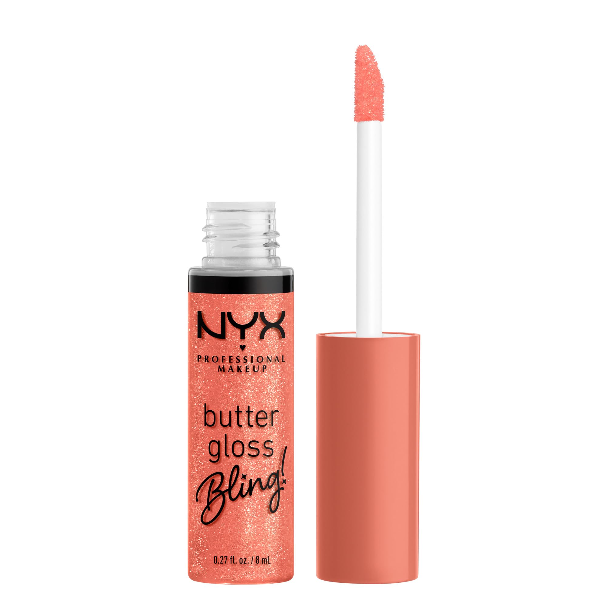 NYX Professional Makeup Butter Gloss Bling Lip Gloss, Non Sticky and Shiny Vegan Lip Makeup - Dripped Out